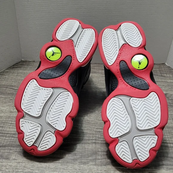 Jordan 13 Kids Shoes Black Red White Size 13.5C - Picture 7 of 7